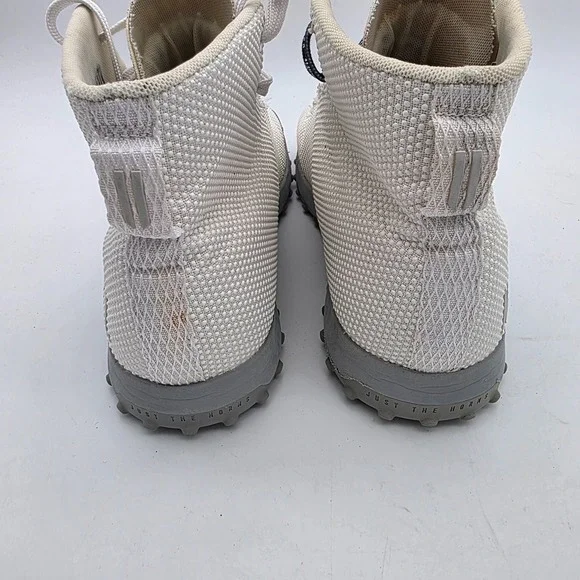 Nobull Womens 8.5 Men 7 Outwork High Top White Athletic Gym Workout Trainer Turf - Picture 4 of 9